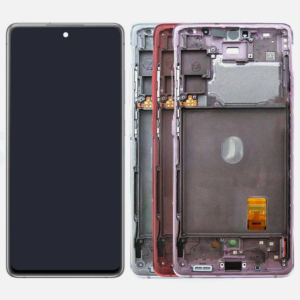 Экран для Samsung Galaxy S20 FE 5G G781 AMOLED Матрица Assembly with Frame  - Синий