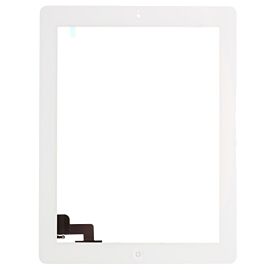 For Apple iPad 2 (2011) A1395 A1396 A1397 Front Glass Panel with Home Button - White