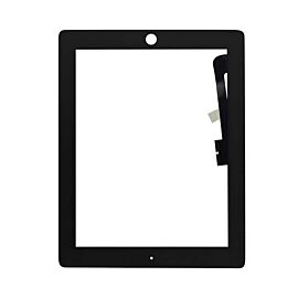 For Apple iPad 3 (2012) A1416 A1403 A1430 Front Glass Panel with Home Button - Black