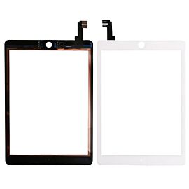 For Apple iPad Air 2 (2014) iPad 6 A1567 A1566 9.7 inch Front Glass Panel with Home Button Front Glass - White