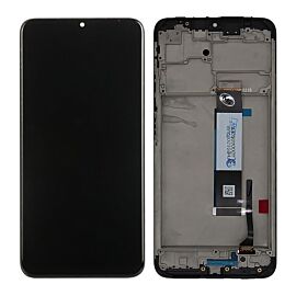 For Redmi 9T Display Assembly with Frame - Black