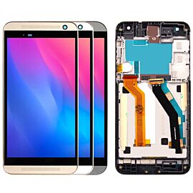 For HTC One E9 Plus Screen Digitizer Assembly with Frame - Gold